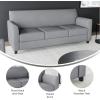 Flash Furniture HERCULES Diplomat Series Black LeatherSoft Sofa(Grey)