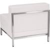 Flash Furniture HERCULES Imagination Series Contemporary Black LeatherSoft Middle Chair(Melrose White)