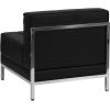 Flash Furniture HERCULES Imagination Series Contemporary Black LeatherSoft Middle Chair(black)