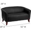Flash Furniture HERCULES Imperial Series Black LeatherSoft Loveseat