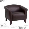 Flash Furniture HERCULES Imperial Series Brown LeatherSoft Chair(Brown)