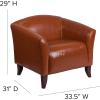 Flash Furniture HERCULES Imperial Series Brown LeatherSoft Chair(Cognac)