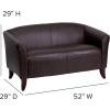 Flash Furniture HERCULES Imperial Series Brown LeatherSoft Loveseat