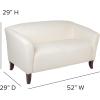 Flash Furniture HERCULES Imperial Series Ivory LeatherSoft Loveseat