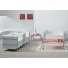 Flash Furniture HERCULES Regal Series Contemporary White LeatherSoft Loveseat with Encasing Frame(Melrose White)