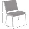 Flash Furniture HERCULES Series 1000 lb. Rated Black Antimicrobial Vinyl Bariatric Medical Reception Chair(Black Fabric)