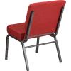 Flash Furniture HERCULES Series 21”W Stacking Church Chair in Black Dot Patterned Fabric – Gold Vein Frame(Crimson Fabric/Silver Vein Frame)