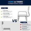 Flash Furniture HERCULES Series 300 Lb. Capacity Adjustable Gray Bath & Shower Transfer Bench with Back and Side Arm(White)