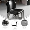 Flash Furniture HERCULES Series 880 lb. Capacity Yellow Full Back Contoured Stack Chair with Gray Powder Coated Sled Base(Black)