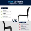 Flash Furniture HERCULES Series 880 lb. Capacity Yellow Full Back Contoured Stack Chair with Gray Powder Coated Sled Base(Black)