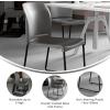 Flash Furniture HERCULES Series 880 lb. Capacity Yellow Full Back Contoured Stack Chair with Gray Powder Coated Sled Base(Grey)