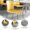 Flash Furniture HERCULES Series 880 lb. Capacity Yellow Full Back Contoured Stack Chair with Gray Powder Coated Sled Base(Yellow)