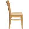 Flash Furniture HERCULES Series Ladder Back Mahogany Wood Restaurant Chair – Burgundy Vinyl Seat(Walnut Wood Seat/Walnut Wood Frame)