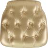 Flash Furniture Hard Silver Tufted Vinyl Chiavari Chair Cushion(Gold)