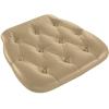 Flash Furniture Hard Silver Tufted Vinyl Chiavari Chair Cushion(Gold)