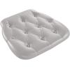 Flash Furniture Hard Silver Tufted Vinyl Chiavari Chair Cushion(Silver)