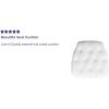 Flash Furniture Hard Silver Tufted Vinyl Chiavari Chair Cushion(White)