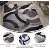 Flash Furniture Harken Collection 6′ x 9′ Geometric Area Rug – Black and Gray Olefin Facing – Jute Backing – Living Room or Bedroom