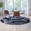 Flash Furniture Harken Collection 8′ x 10′ Geometric Area Rug – Black and Gray Olefin Facing – Jute Backing – Living Room or Bedroom(Grey)