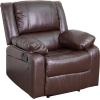Flash Furniture Harmony Series Black LeatherSoft Recliner(Brown Leathersoft)