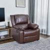 Flash Furniture Harmony Series Black LeatherSoft Recliner(Brown Leathersoft)