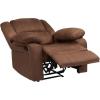 Flash Furniture Harmony Series Black LeatherSoft Recliner(Chocolate Brown Microfiber)