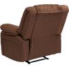 Flash Furniture Harmony Series Black LeatherSoft Recliner(Chocolate Brown Microfiber)