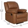 Flash Furniture Harmony Series Black LeatherSoft Recliner(Cognac Leathersoft)