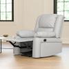 Flash Furniture Harmony Series Black LeatherSoft Recliner(Cream Leathersoft)