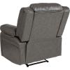 Flash Furniture Harmony Series Black LeatherSoft Recliner(Gray Leathersoft)