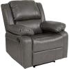 Flash Furniture Harmony Series Black LeatherSoft Recliner(Gray Leathersoft)