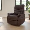 Flash Furniture Hercules – Cognac LeatherSoft Power Lift Recliner for Elderly(Brown Leathersoft)