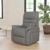 Flash Furniture Hercules – Cognac LeatherSoft Power Lift Recliner for Elderly(Gray Leathersoft)