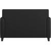 Flash Furniture Hercules Diplomat Series LeatherSoft Upholstered Loveseat, Modern Small Sofa for Living Room or Office, Black(Black)