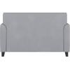 Flash Furniture Hercules Diplomat Series LeatherSoft Upholstered Loveseat, Modern Small Sofa for Living Room or Office, Black(Grey)