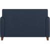 Flash Furniture Hercules Diplomat Series LeatherSoft Upholstered Loveseat, Modern Small Sofa for Living Room or Office, Black(Navy)