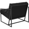 Flash Furniture Hercules Madison Series LeatherSoft Tufted Lounge Chair, Tufted Retro Accent Chair for Living Room or Office, Black(Black)