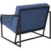 Flash Furniture Hercules Madison Series LeatherSoft Tufted Lounge Chair, Tufted Retro Accent Chair for Living Room or Office, Black(Retro Blue)