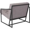 Flash Furniture Hercules Madison Series LeatherSoft Tufted Lounge Chair, Tufted Retro Accent Chair for Living Room or Office, Black(Retro Light Gray)