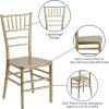 Flash Furniture Hercules Premium Series Chiavari Chairs for Formal Events and Banquets, Commercial/Residential All-Occasion Chairs, Set of 2, Gold(1)