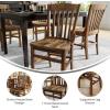 Flash Furniture Hercules School House Back Metal Restaurant Chair – Antique White Wood Seat – Black Frame(Antique Copper)