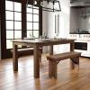 Flash Furniture Hercules Series 60″ x 38″ Rectangular Rustic Solid Pine Restaurant Table, Antique Farmhouse Dining Table for Kitchens and Restaurants(Antique Rustic)