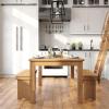 Flash Furniture Hercules Series 60″ x 38″ Rectangular Rustic Solid Pine Restaurant Table, Antique Farmhouse Dining Table for Kitchens and Restaurants(Light Natural)