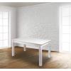 Flash Furniture Hercules Series 60″ x 38″ Rectangular Rustic Solid Pine Restaurant Table, Antique Farmhouse Dining Table for Kitchens and Restaurants(Antique Rustic White)