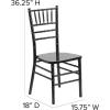 Flash Furniture Hercules Series Chiavari Chair for Formal Events and Banquets, Commercial/Residential All-Occasion Event Chair, White(Black)