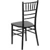 Flash Furniture Hercules Series Chiavari Chair for Formal Events and Banquets, Commercial/Residential All-Occasion Event Chair, White(Black)