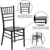 Flash Furniture Hercules Series Chiavari Chair for Formal Events and Banquets, Commercial/Residential All-Occasion Event Chair, White(Black)