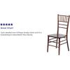 Flash Furniture Hercules Series Chiavari Chair for Formal Events and Banquets, Commercial/Residential All-Occasion Event Chair, White(Fruitwood)