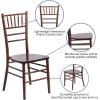 Flash Furniture Hercules Series Chiavari Chair for Formal Events and Banquets, Commercial/Residential All-Occasion Event Chair, White(Fruitwood)