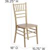 Flash Furniture Hercules Series Chiavari Chair for Formal Events and Banquets, Commercial/Residential All-Occasion Event Chair, White(Gold)